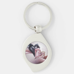 Two Hearts Together Keychain