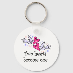 Two Hearts Wedding Tshirts and Gifts Keychain
