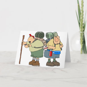 Two Hikers Greeting Cards