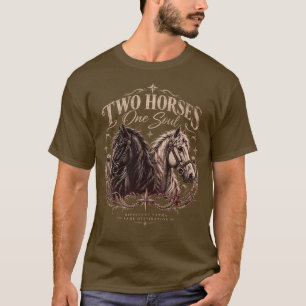 Two Horses One Soul Western T-Shirt