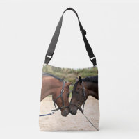 Two Horses Touching Noses