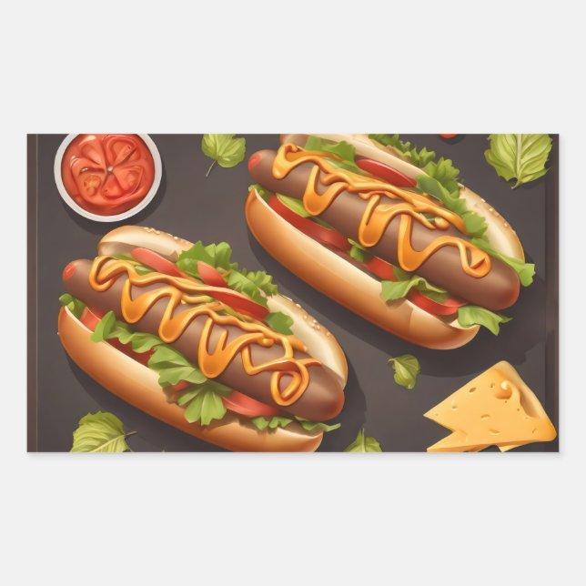 Two hotdog sticker (Front)
