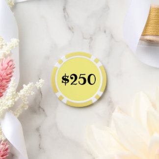 Two Hundred Fifty Dollar(logo) Poker Chips