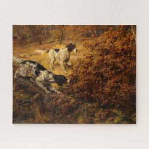 Two Hunting Dogs by Edmund Henry Osthaus Jigsaw Puzzle