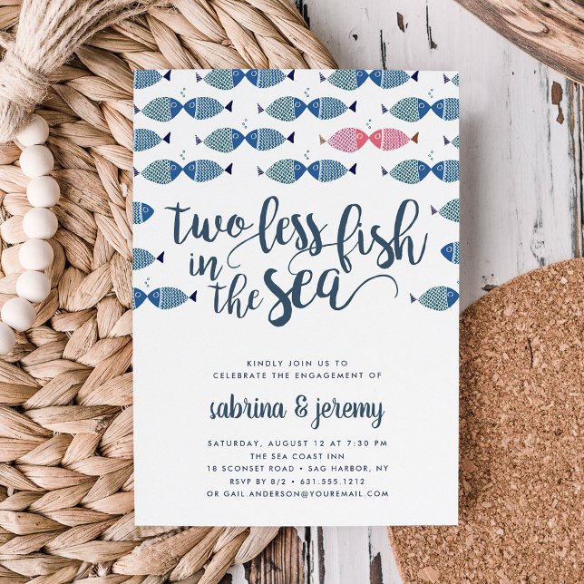 Two if By Sea | Invitation de fête de fiançailles (Créateur téléchargé)