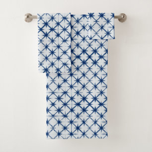 Two images showcasing a towel set