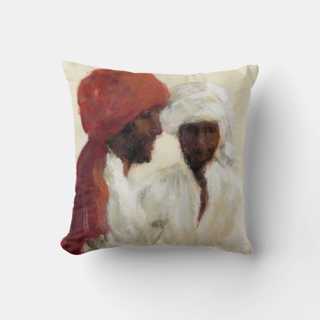Two Imams Throw Pillow (Front)