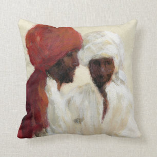 Two Imams Throw Pillow