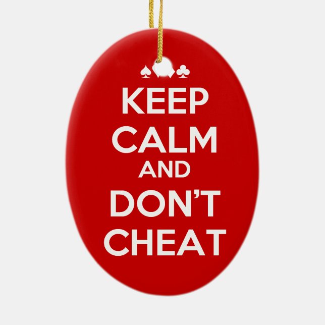 Two Important Rules Ceramic Ornament (Back)