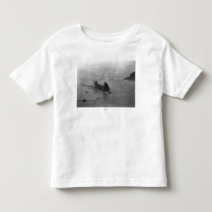 Two Indians Fishing on Lake Quinault on Canoe Toddler T-shirt