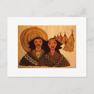 Two Indians Postcard