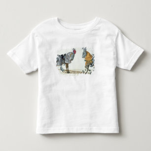 Two injured knights at a tournament, plate from 'A Toddler T-shirt