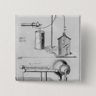 Two instruments to study electricity 2 inch square button
