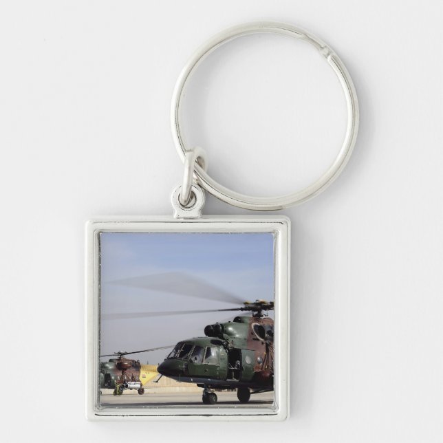 Two Iraqi Mi-17 Hip Helicopters Keychain (Front)