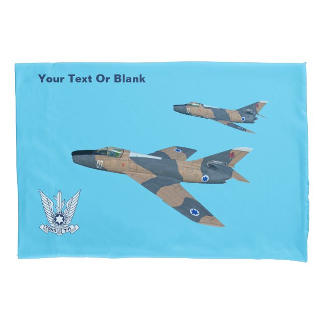 Two Israeli Super Mystères Pillowcase (Front)