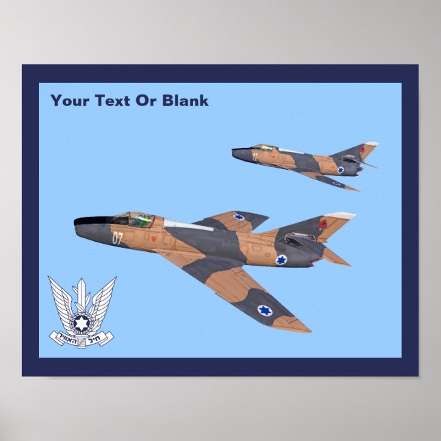 Two Israeli Super Mystères Poster (Front)