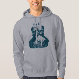 Two Japanese Samurai Statues Design Hoodie