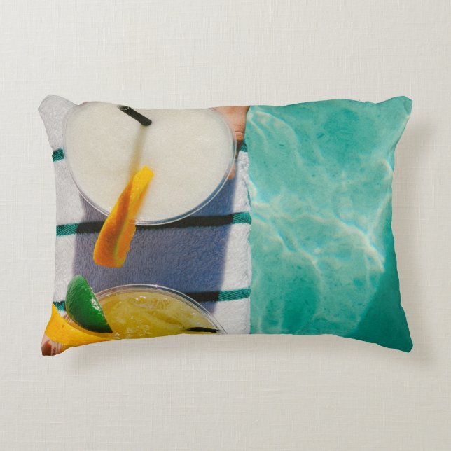 Two juice cups accent pillow (Front)