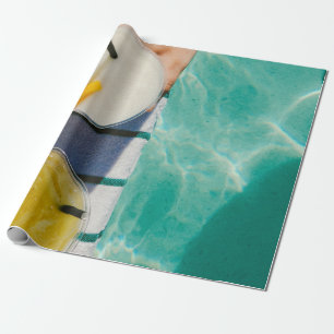 Two juice cups wrapping paper