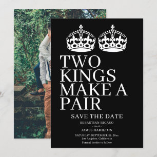 Two Kings Make A Pair Gay Wedding Announcement