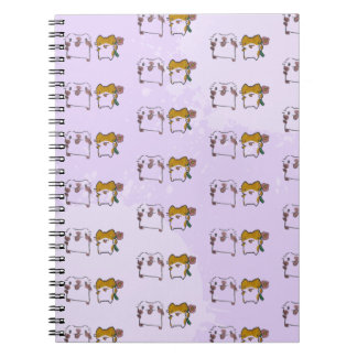Two Kittens in Lilás — Love and Cute in Double Notebook