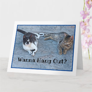 TWO KITTENS /WANNA HANG OUT? /I'VE MISSED YOU CARD