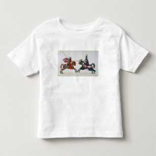 Two knights at a tournament, plate from 'A History Toddler T-shirt