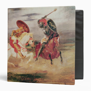 Two Knights Fighting in a Landscape, c.1824 Binder