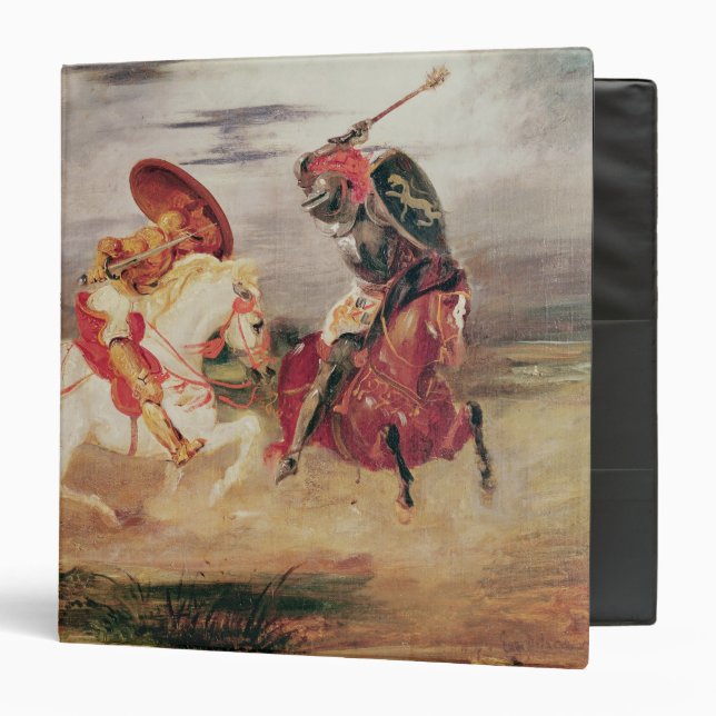 Two Knights Fighting in a Landscape, c.1824 Binder (Front/Inside)