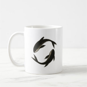 Two Koi – Ink Brush Fish on  Coffee Mug