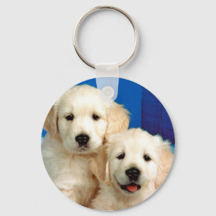 Two labrador pups keychain