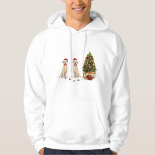 Two Labrador Retrievers Funny Christmas Dog Hoodie