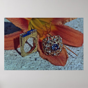 Two ladies' rings poster