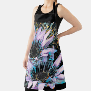 Two Large Digitally Enhanced Water Lilies Apron