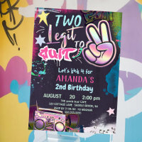 Two Legit To Quit 2nd Birthday 90s Hip Hop Party I