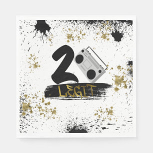 Two Legit to Quit Birthday Napkin