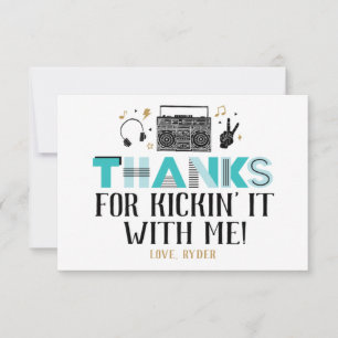Two Legit to Quit Second Birthday Thank You Card