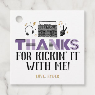 Two Legit to Quit Second Birthday Thank You Favour Favour Tags