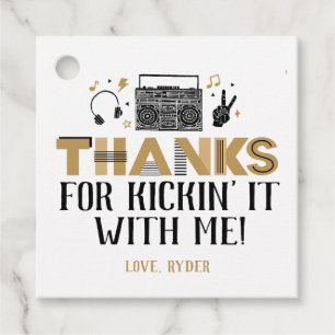 Two Legit to Quit Second Birthday Thank You Favour Tags