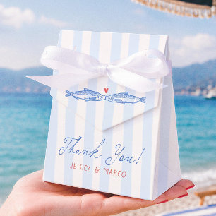 Two Less Fish Bridal Shower Thank You Favor Box