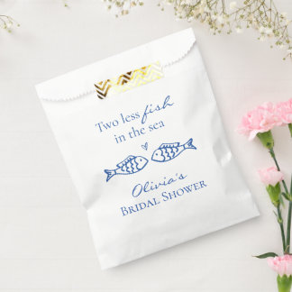 Two less fish in the sea coastal Bridal Shower Favour Bag