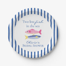 Two less fish in the sea coastal Bridal Shower
