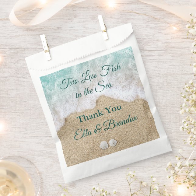 Two Less Fish in the Sea Thank You Favour Bag (Clipped)