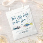 Two Less Fish In The Sea Wedding  Favour Bag<br><div class="desc">This design features a nautical pair of watercolor fish and a modern script font. Click the "Customize it further" button to get started with your layout - even change the colour of the wording! See the entire collection for more matching items!</div>