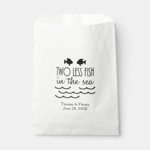 Two Less Fish in the Sea Wedding Favour Bag