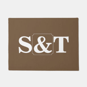Two Letter Monogram Doormat