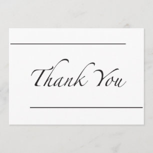 Two Line Thank You Card