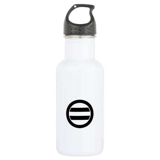 Two lines in circle 532 ml water bottle (Front)