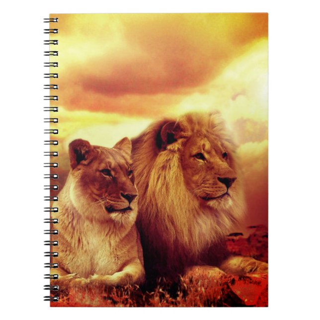 Two Lions Notebook (Front)