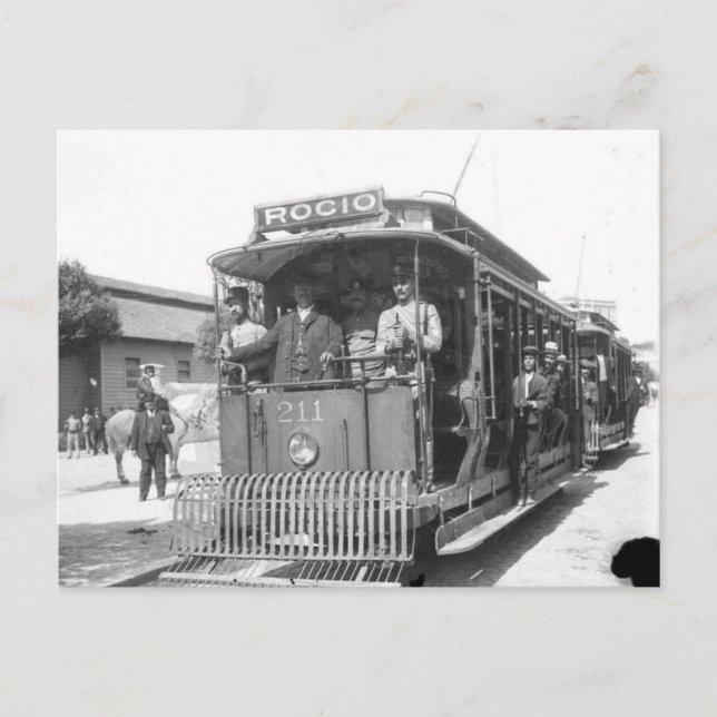 Two Lisbon electric cars 1912 Postcard (Front)